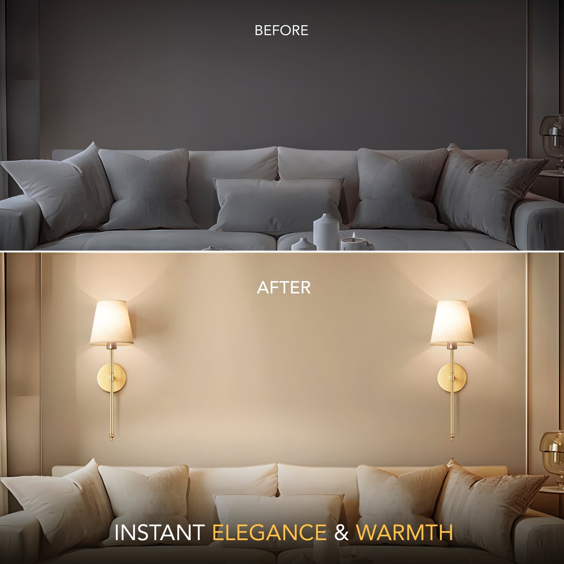 Wireless Wall Lights (Set of 2)