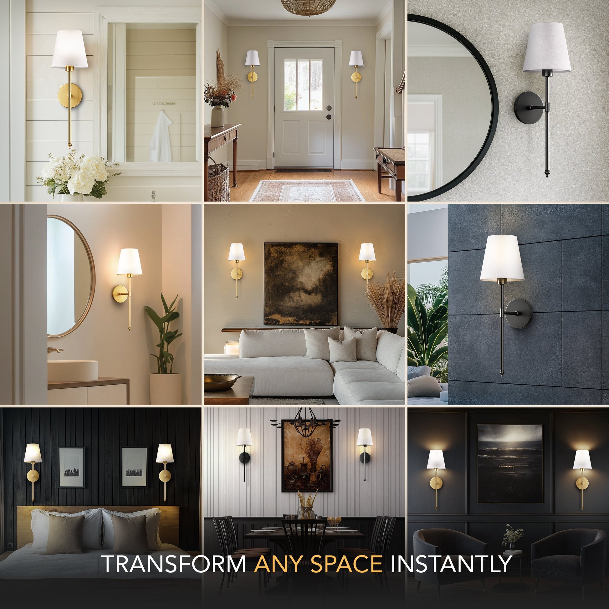 Wireless Wall Lights (Set of 2)