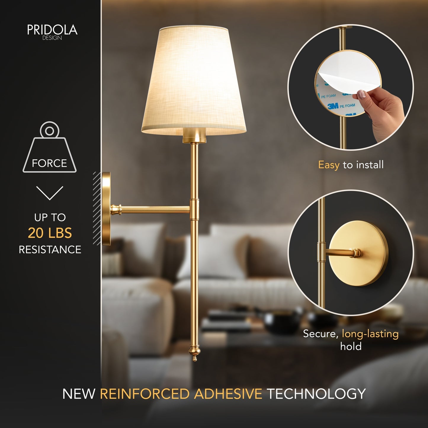 Wireless Wall Lights (Set of 2)