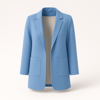 Blazer Long Kaki d'Automne pour Femme MODA