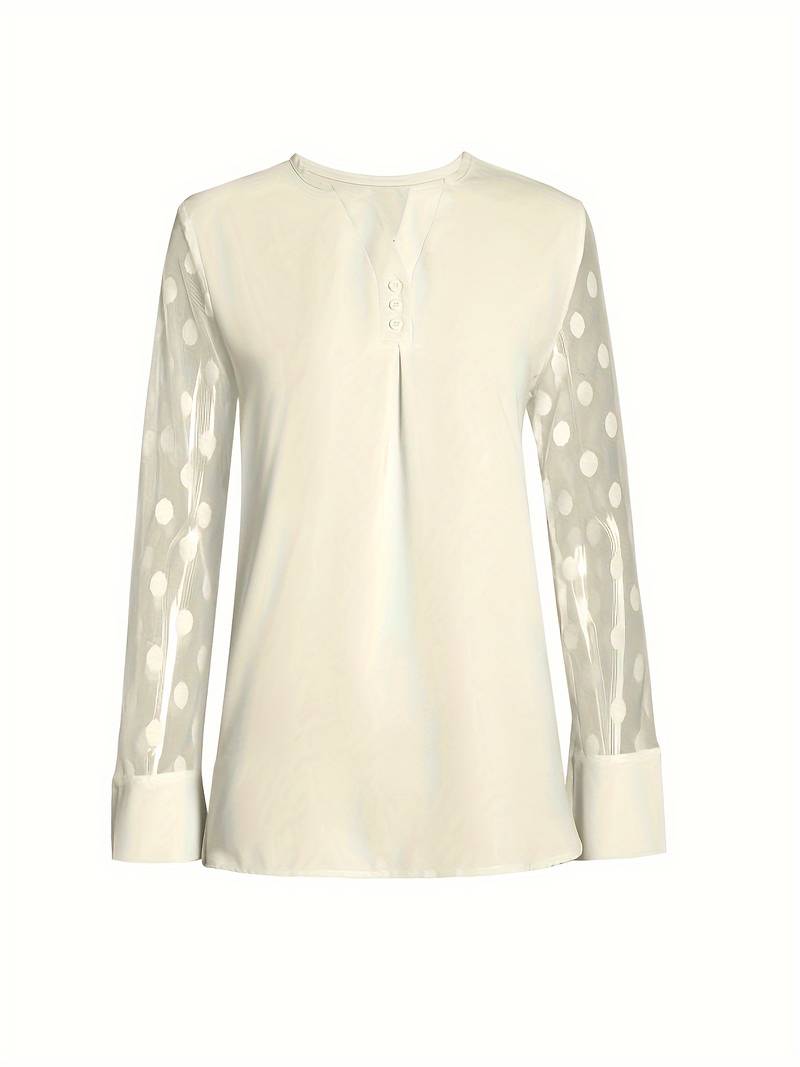 Women's Long Sleeve Top Party Tops Soft Blend Cutout Neckline