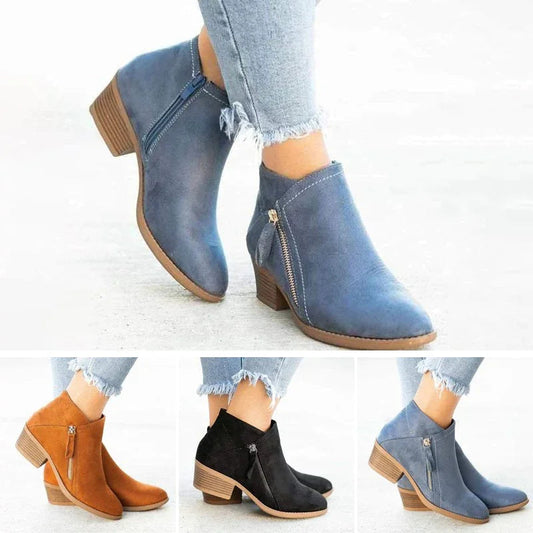 Women's Orthopaedic Leather Boots - Autumn Edition