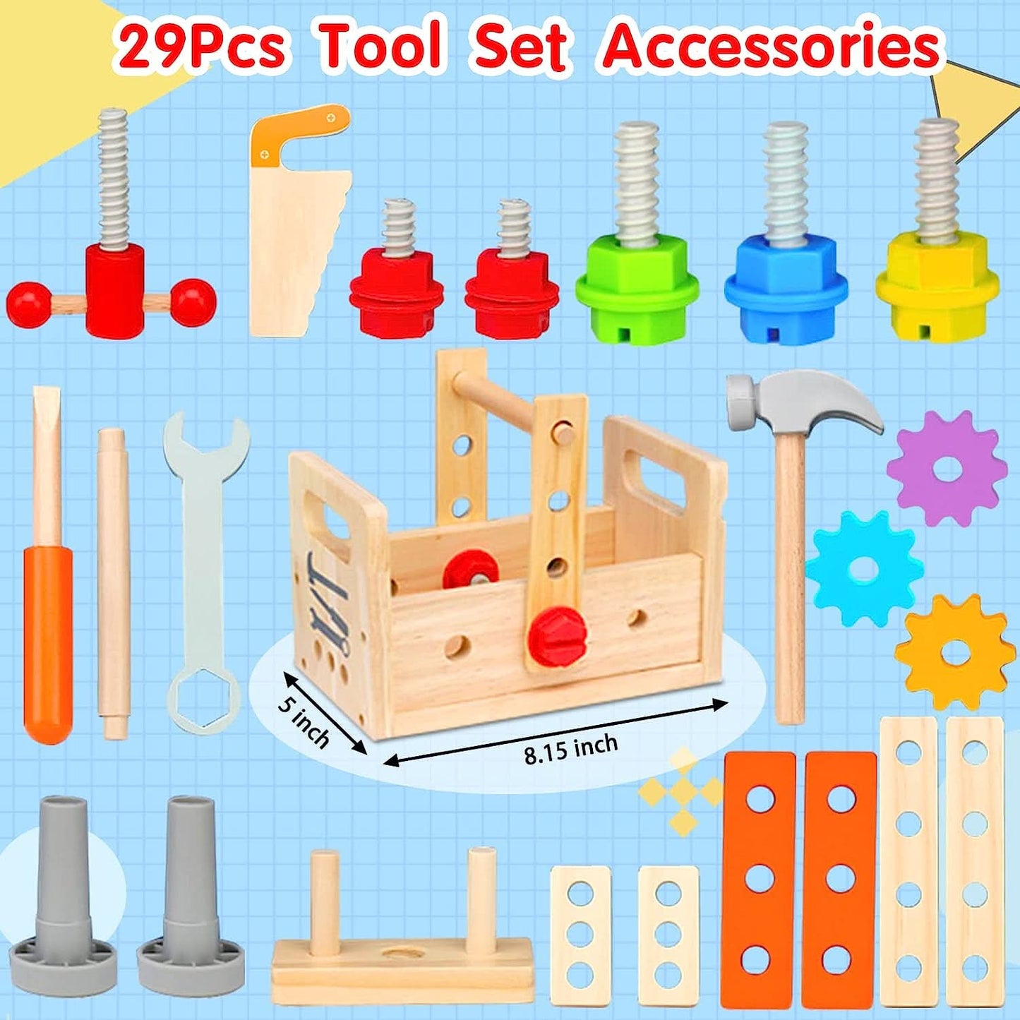 WOODCRAFT – Kids Toolbox for Creative Building & Exploration