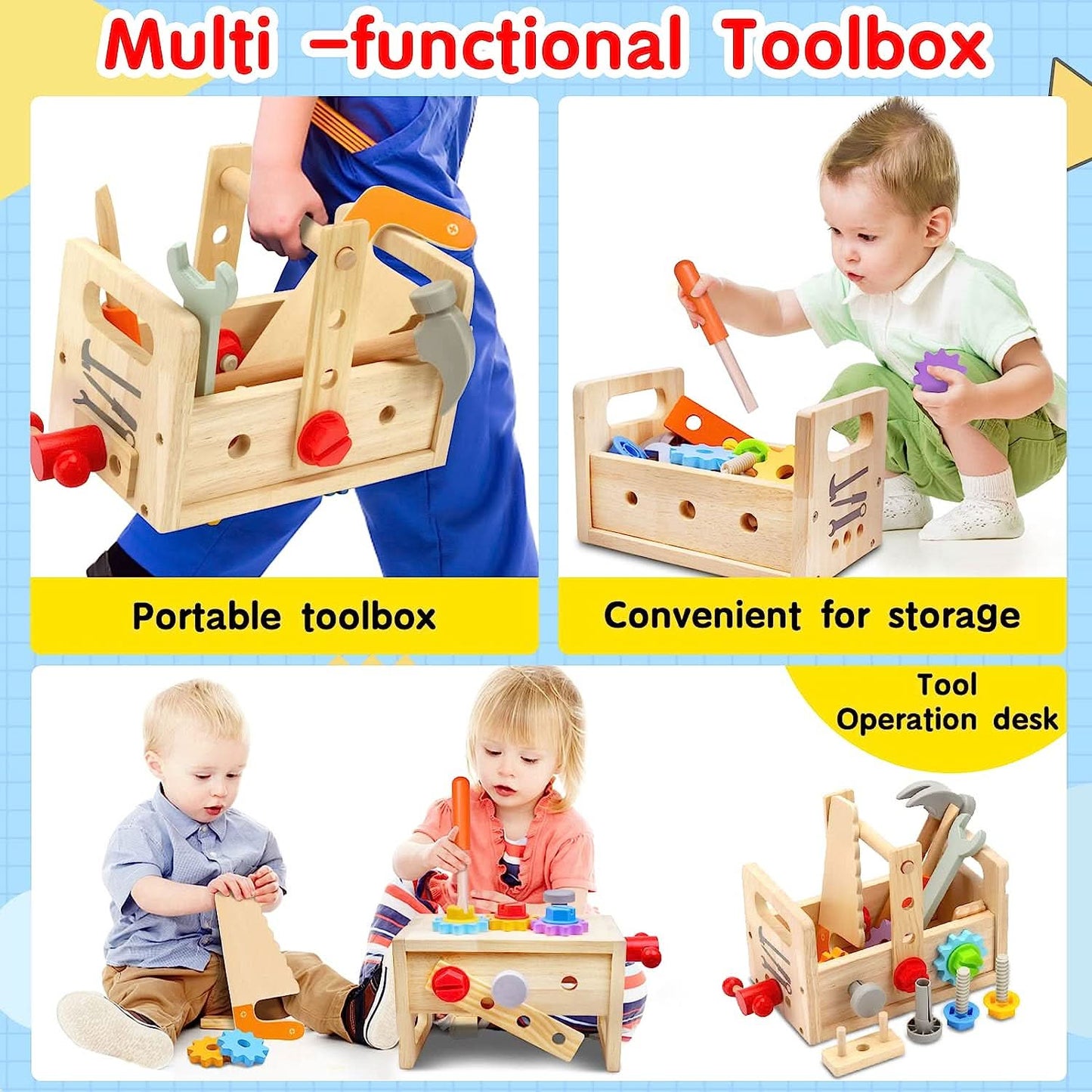 WOODCRAFT – Kids Toolbox for Creative Building & Exploration