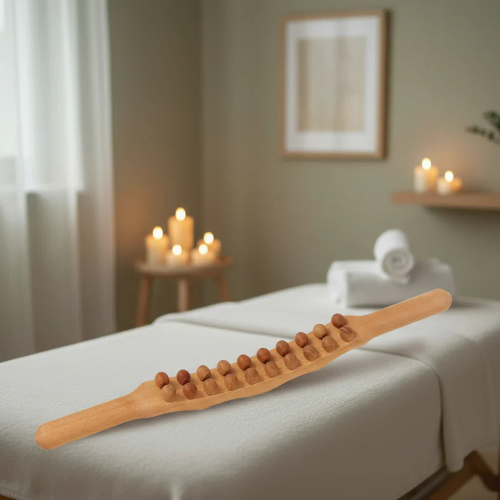 WOOLEASE – Gua Sha Massage Stick made of Natural Wood
