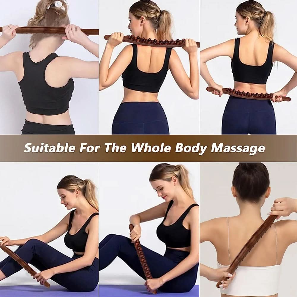 WOOLEASE – Gua Sha Massage Stick made of Natural Wood